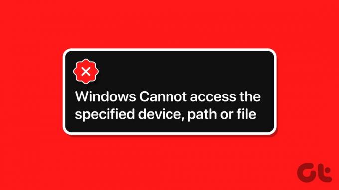 Topprettinger for Windows får ikke tilgang til den angitte enhetsbanen eller filfeilen