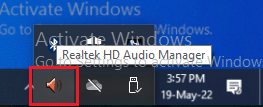 Korištenje ikone Realtek Audio Manager. Popravite da se Realtek Audio Manager ne otvara