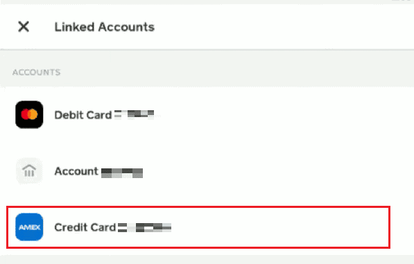 Apăsați pe Bănci conectate - Card de credit