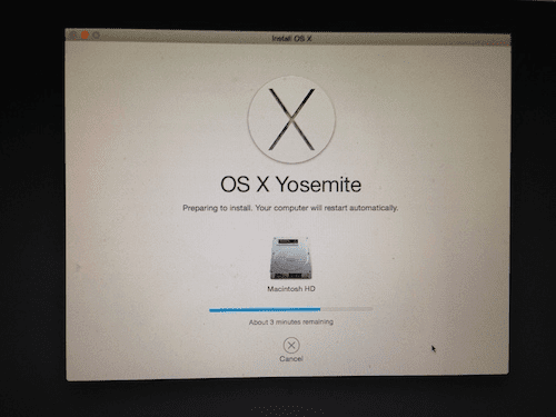 Instalacja Yosemite 2