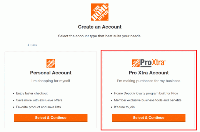 לחץ על האפשרות Pro Xtra Account.