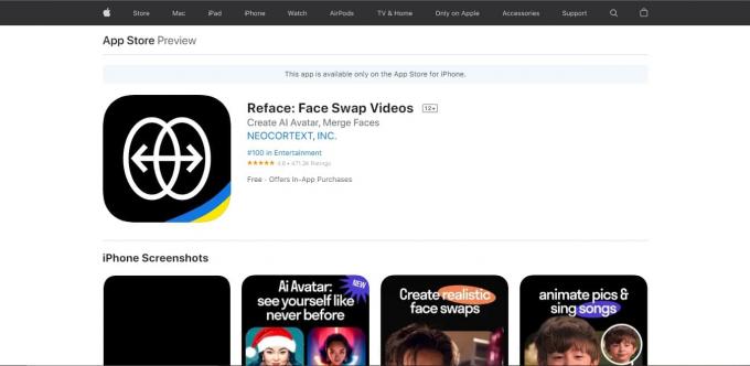 Магазин додатків Reface | злиття обличчя онлайн безкоштовно