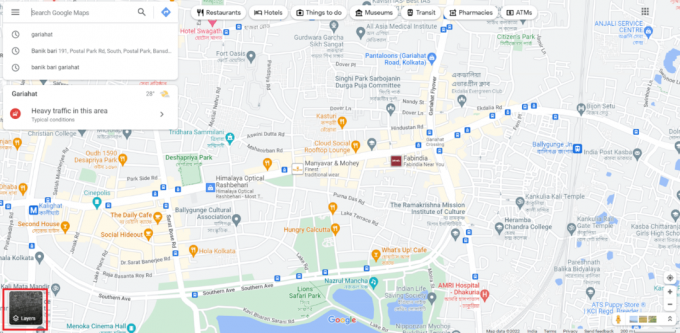 Ebenenbox auf Google Maps - Wie bekomme ich Google Maps-Topografielinien? 3