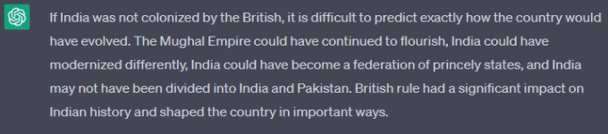 Шта ако Индију нису колонизовали Британци | занимљива питања за постављање аи