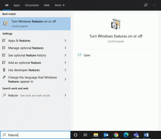 اكتب الميزة كمدخلات البحث | Windows 10 Network Sharing لا تعمل - ثابت