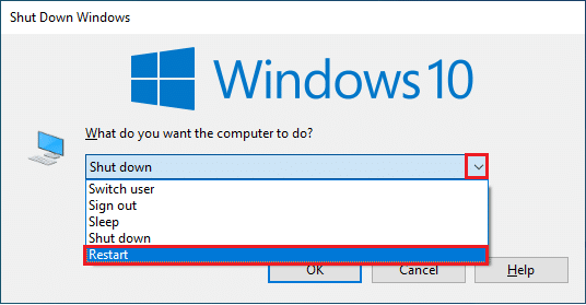Windows 10 neu starten. Beheben Sie den Windows Update-Fehlercode 0x80070017