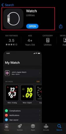 iPhone に Apple Watch 用の Watch App がインストールされていることを確認してください。 