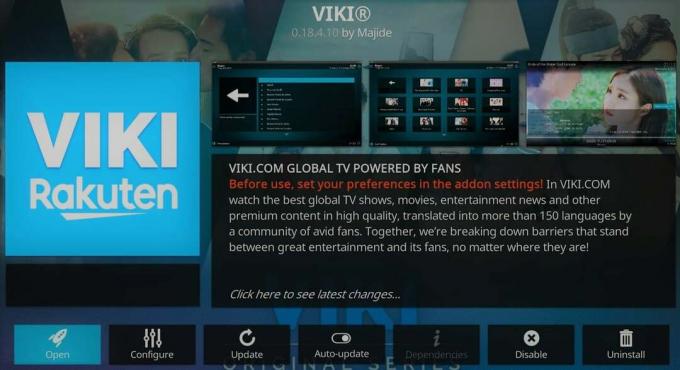 imagen de terceros, VIKI Kodi Addon