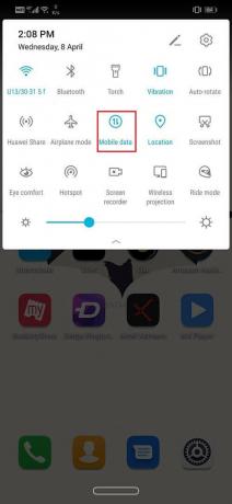 Dezactivați datele mobile | Remediați Android conectat la WiFi, dar fără internet