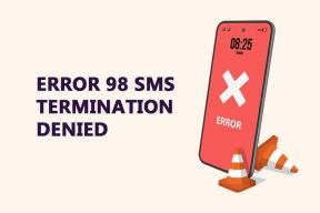 Napraw błąd 98 Odmowa zakończenia SMS-a