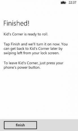 Kids Corner beállítása