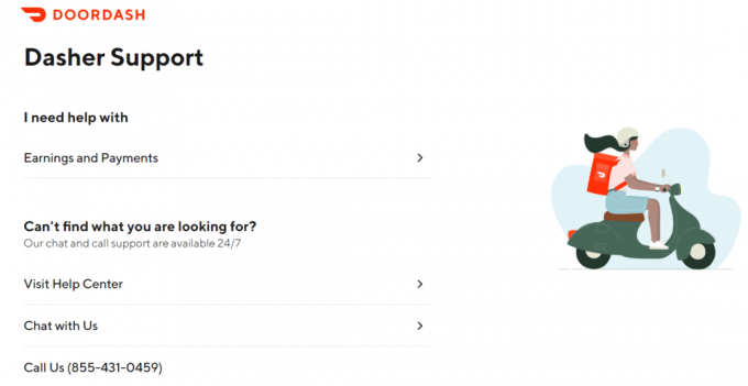Halaman Dukungan Dasher DoorDash | DoorDash menonaktifkan akun
