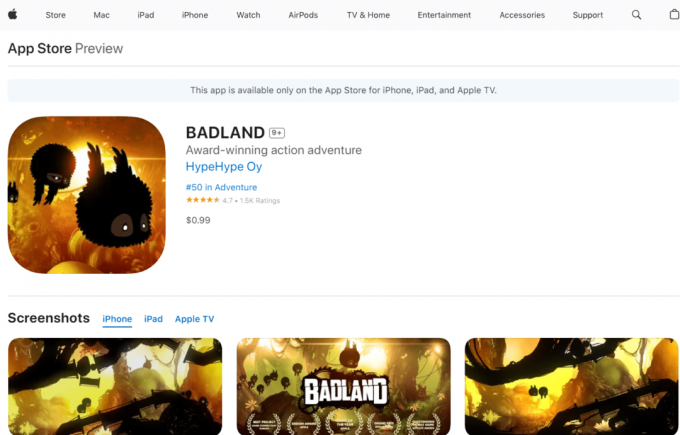 Badland. Los 37 mejores juegos de iPhone sin conexión gratis