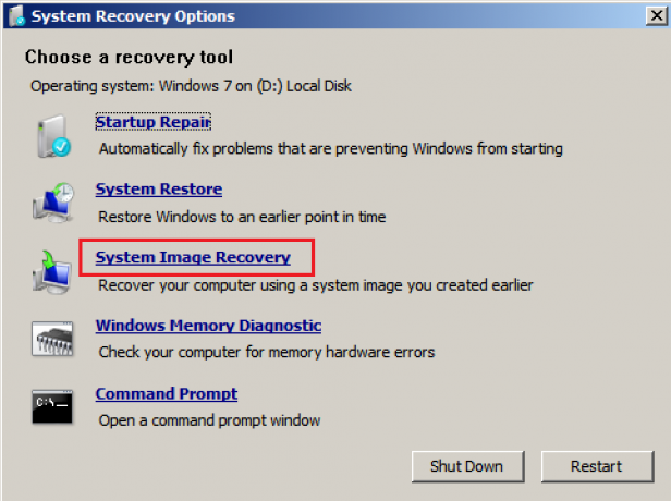 Järjestelmän kuvan palautusikkunat 7. Kuinka asentaa Windows 7 ilman levyä