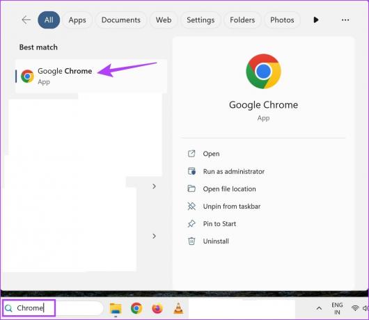 Usa Cerca e apri Chrome