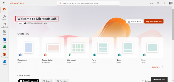 Besuchen Sie die offizielle Microsoft 365-Homepage. 8 Möglichkeiten zur Fehlerbehebung bei Microsoft Office Setup-Fehlercode 30180-4