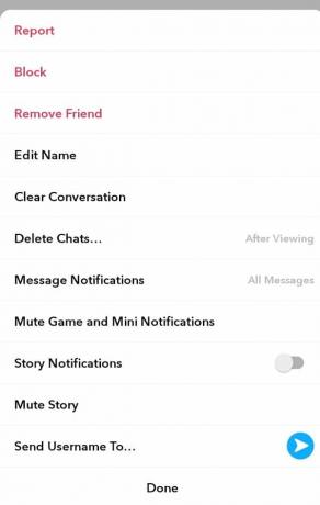 Klicka på alternativet Blockera eller ta bort vän enligt ditt val | Hur man blockerar (eller tar bort) någon på Snapchat