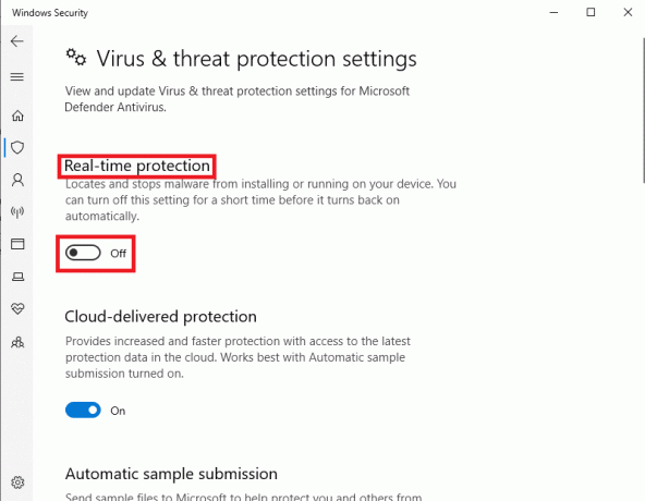 Sluk kontakten for realtidsbeskyttelse. Reparer Gears of War 4, der ikke indlæses i Windows 10