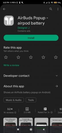AirBuds Popup - airpod pili Google Play Store