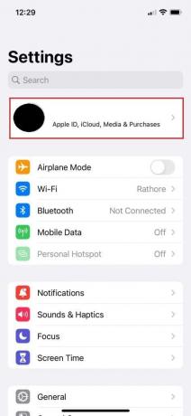 iPhone iestatījumos pieskarieties Apple ID. Kā izdzēst savu eHarmony kontu