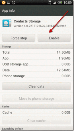 ปิดการใช้งานแอพ Stock Ics7