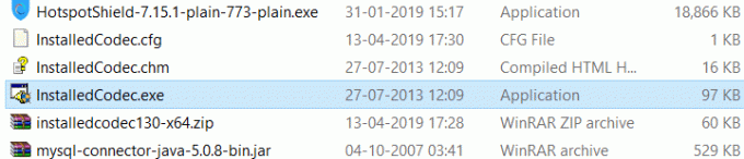noklikšķiniet uz exe faila pēc ekstrakcijas ar nosaukumu InstalledCodec.exe