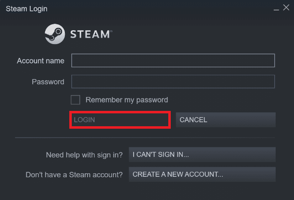 Steam PC Client -kirjautuminen