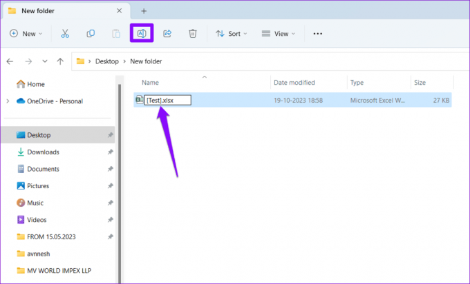 Omdøb Excel-fil på Windows 1