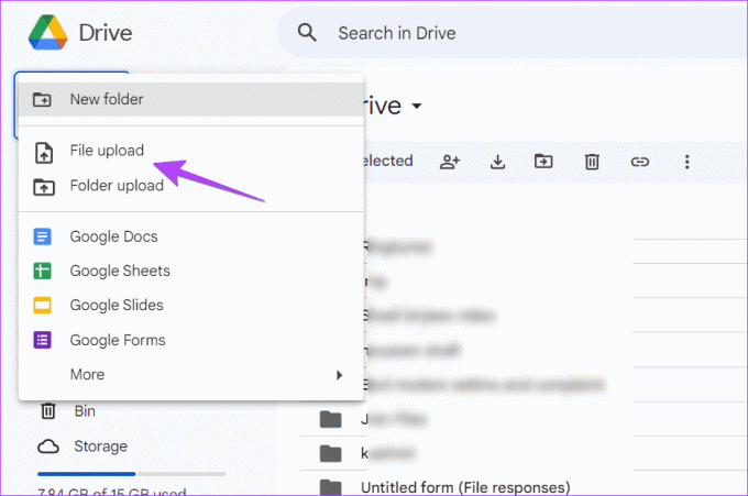 Google drive ny fil