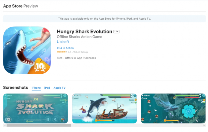 วิวัฒนาการฉลามหิว 37 สุดยอดเกมออฟไลน์ iPhone ฟรี