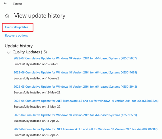 Wählen Sie Updates deinstallieren. Was tun, wenn Windows 10 sich immer wieder selbst sperrt?