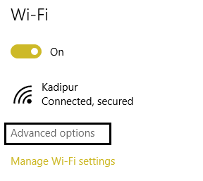 zaawansowane opcje w wifi
