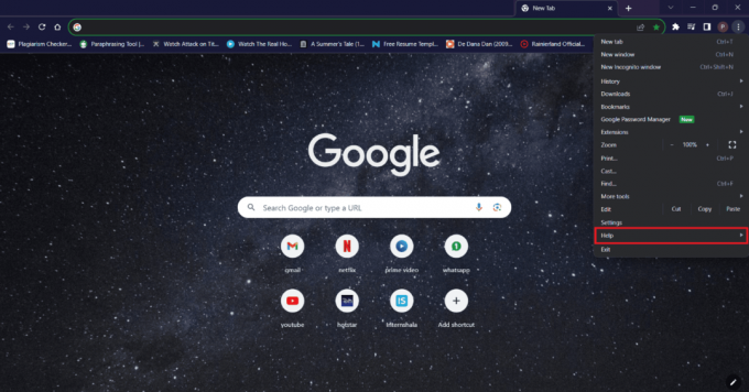 Fare clic su Aiuto | abilita l'aggiornamento dell'interfaccia utente di Chrome 2023