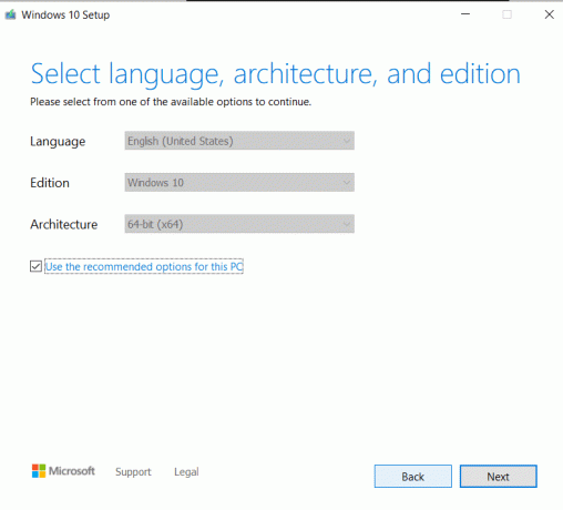 Välj önskat språk | Slipstream installation av Windows 10