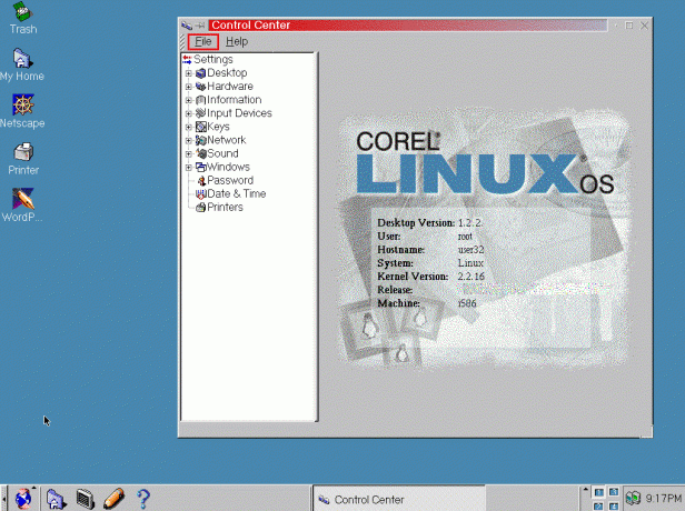 Najslabši operacijski sistemi Corel Linux