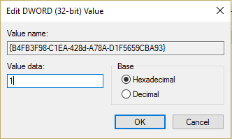 Ändern Sie den Wert auf 1, wenn Sie das Heimnetzgruppen-Desktop-Symbol über die Registrierung entfernen möchten