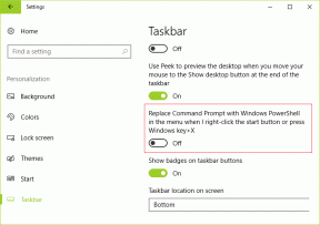 Αντικαταστήστε το Powershell με τη γραμμή εντολών στο μενού Έναρξη των Windows 10