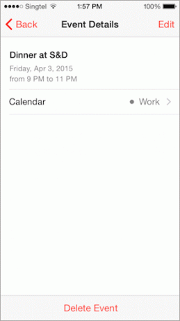 I Phone Calendario Evento Editar