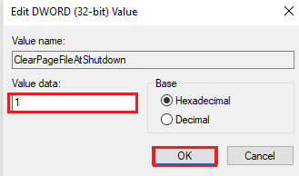 Podatke o vrijednosti postavite na 1, a zatim kliknite na OK. Kako povećati RAM na Windows 7 i 10