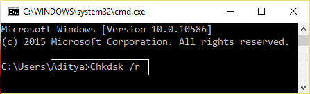 chkdsk помощна програма за проверка на диска