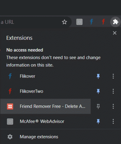 Noklikšķiniet uz Friends Remover Free