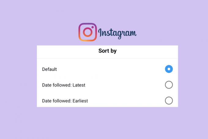 ماذا يعني التصنيف حسب الافتراضي في قائمة متابعة Instagram
