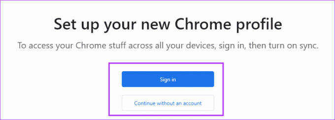 konfigurere Chrome-profilen