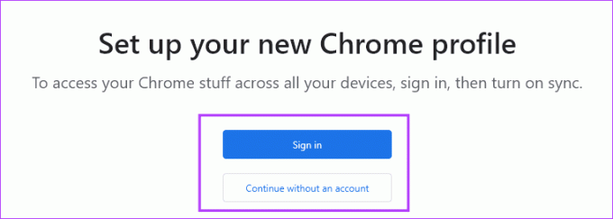 configurer le profil Chrome