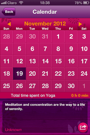 Yoga gratis kalender