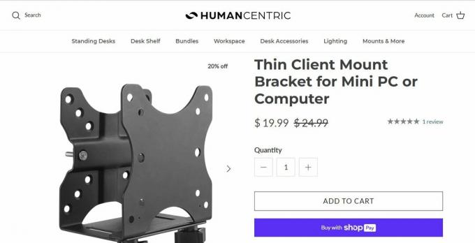 HumanCentric Thin Client-Montagehalterung