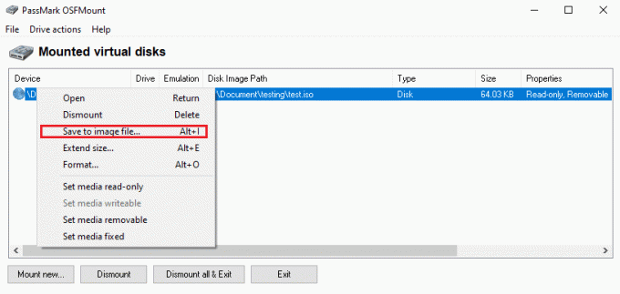 Kliknij prawym przyciskiem myszy urządzenie i wybierz z menu opcję Zapisz do pliku obrazu. Jak przekonwertować plik IMG do pliku ISO