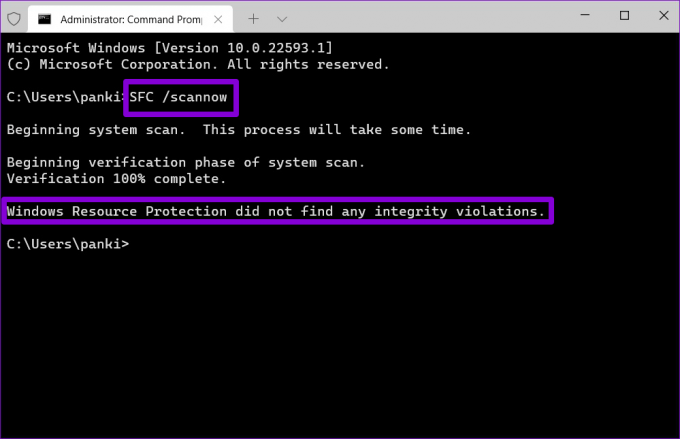 SFC skannimine opsüsteemis Windows 11