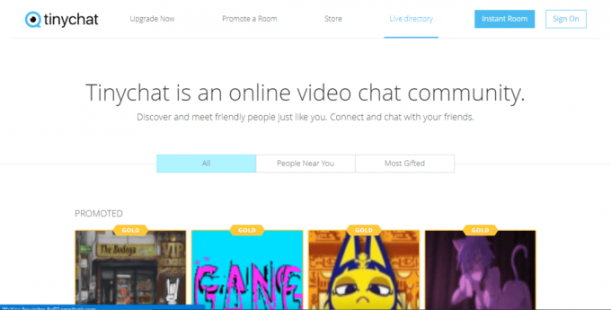 หน้าแรกของ Tinychat