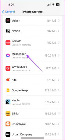 Messenger-iPhone-Speicher 